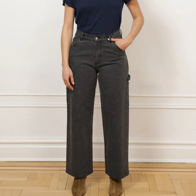 Quinn Utility Jeans in Gray