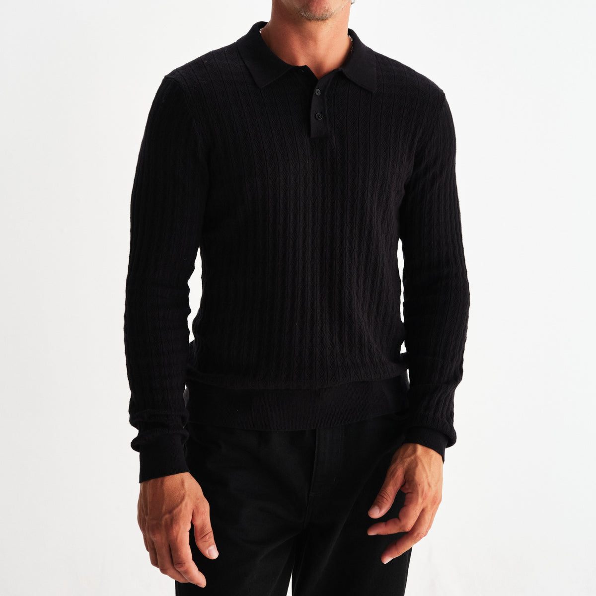 Oban Polo in Black