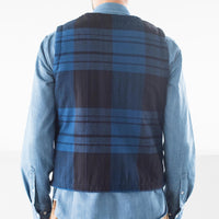 Quilted Lined Waistcoat in Winter Madras Weave