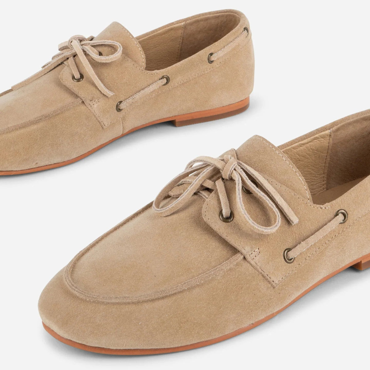 Pixie Boat Shoe in Taupe