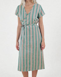 Ode Dress in Sea Stripe
