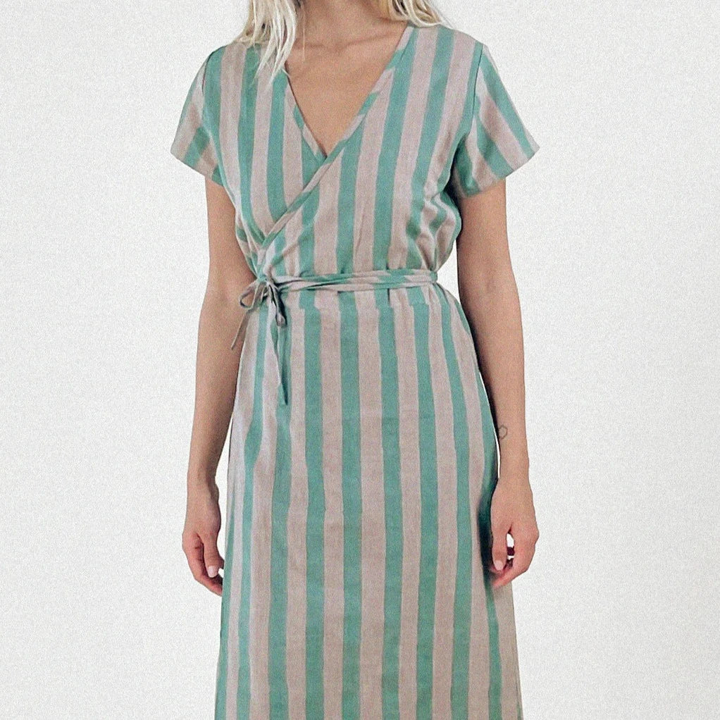 Ode Dress in Sea Stripe