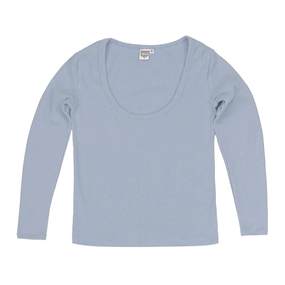 Paseo Long Sleeve Tee in Coastal Blue