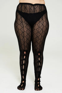 Mariposa Bow Tights in Night