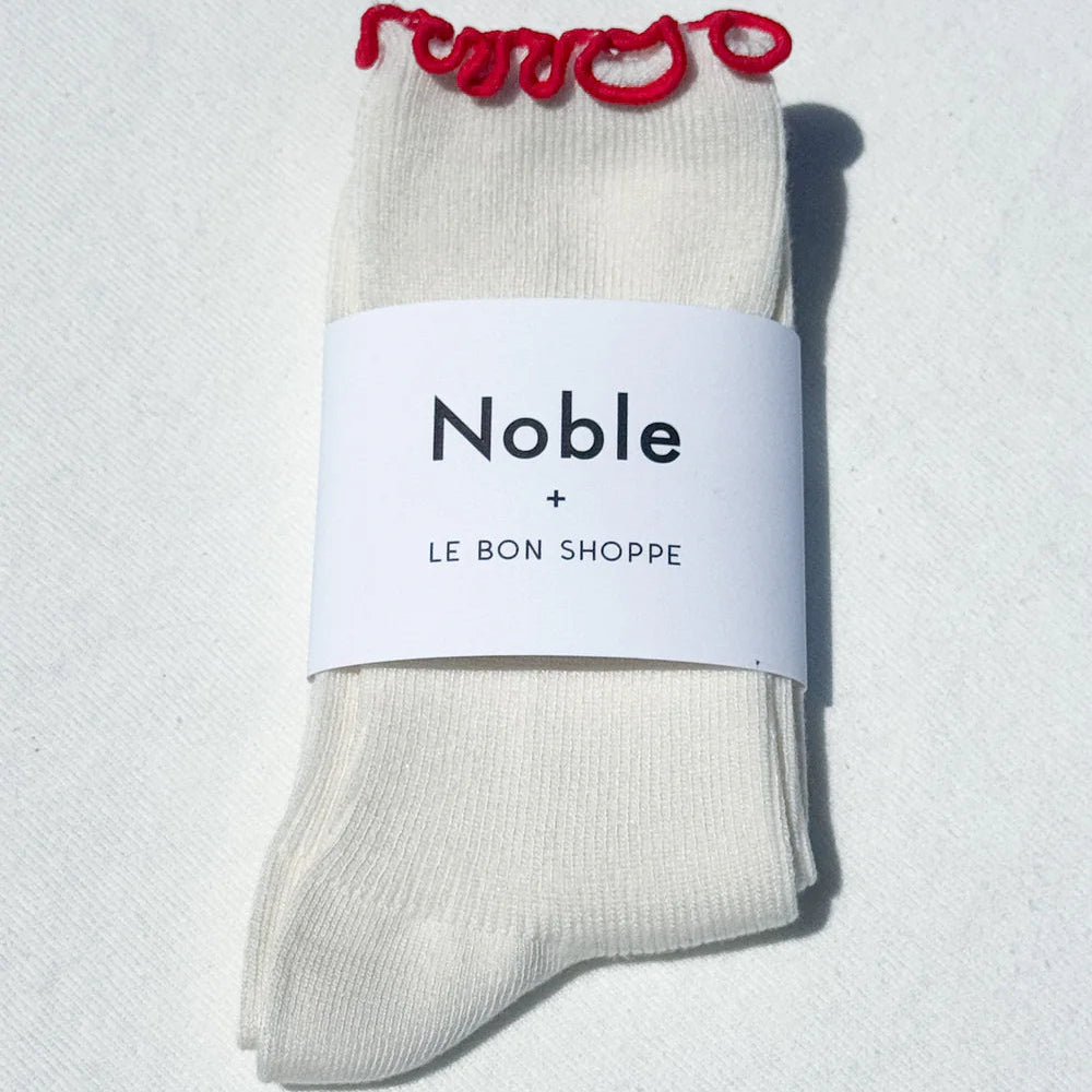 Ruffled Modal Socks