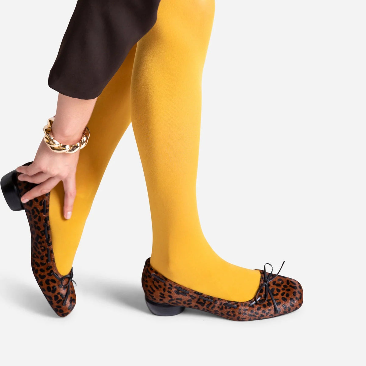 Sia Flat in Brown Cheetah