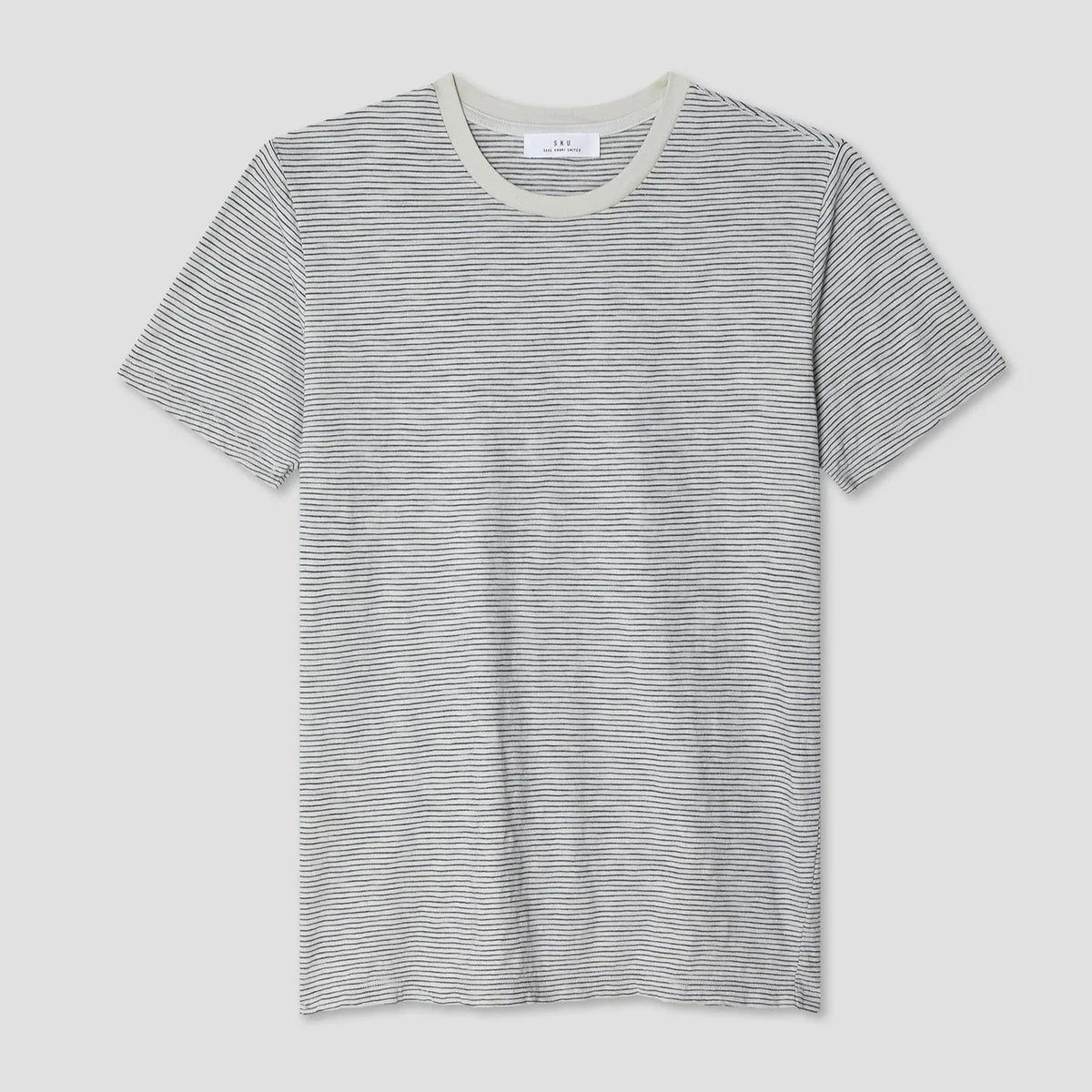 Jersey Stripe Tee in Ash