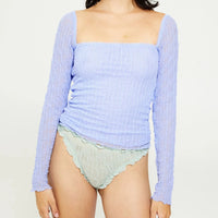 Ross Squareneck Long Sleeve in Blue Bell