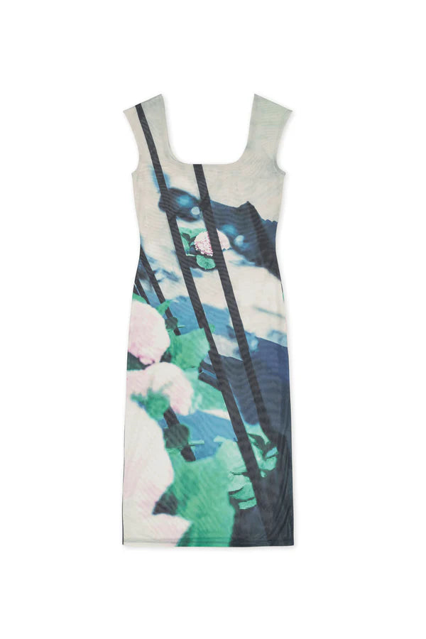 Paulie Midi Dress in Hydrangea
