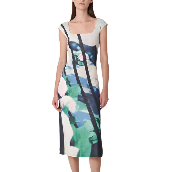 Paulie Midi Dress in Hydrangea