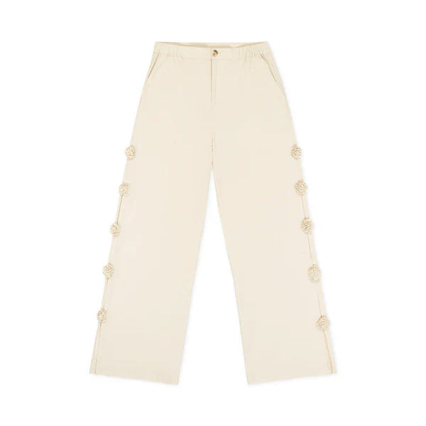 Flowers Blooming Pant in Off White