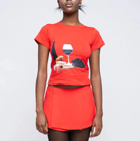 Stella Tee in Charcuterie