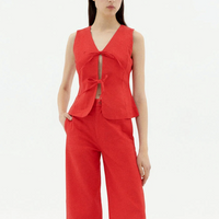 Elise Top in Fiery Red