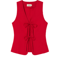 Elise Top in Fiery Red