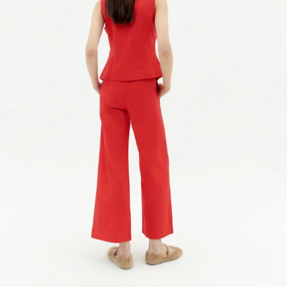 Karina Pants in Fiery Red
