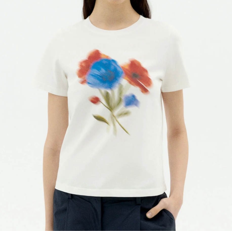 Ida T-Shirt in Blurry Flower