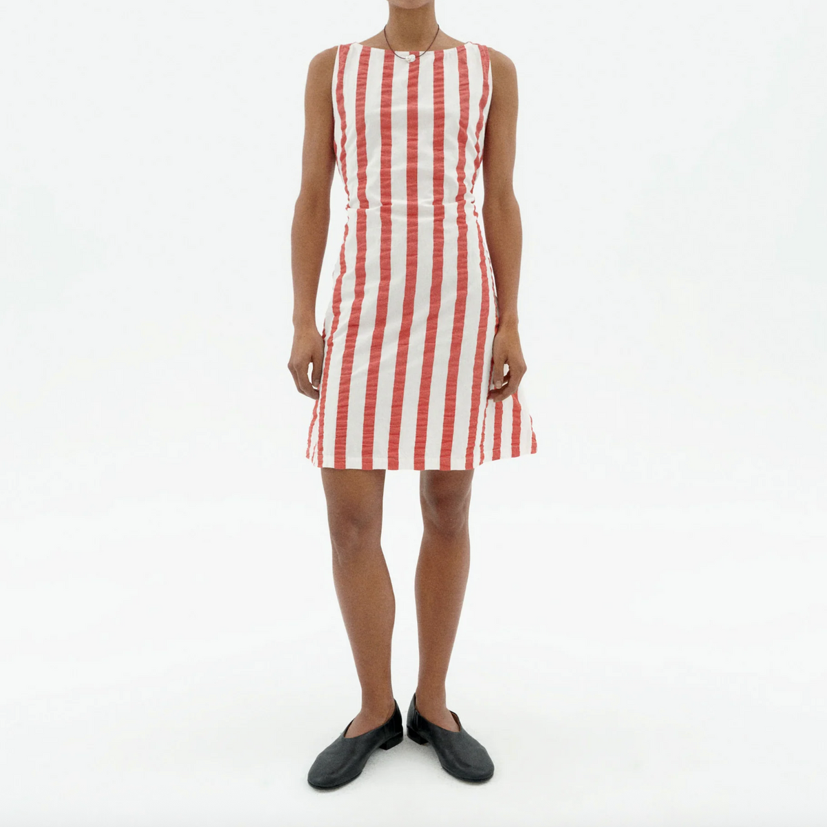Cecile Dress in Red Maxi Stripes