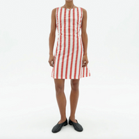 Cecile Dress in Red Maxi Stripes