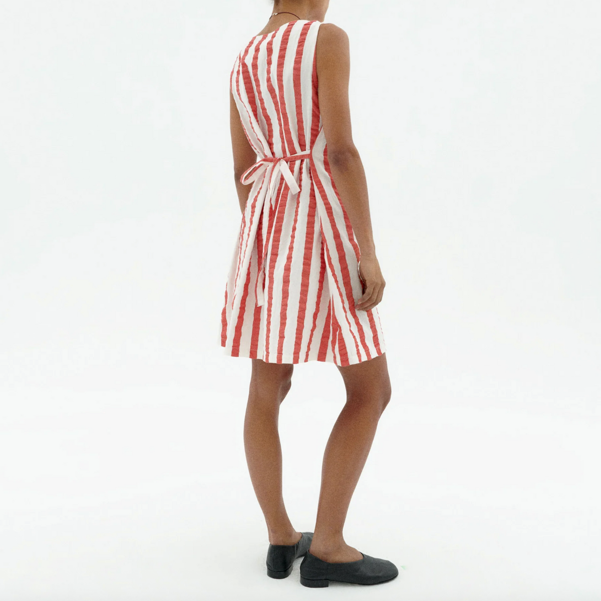 Cecile Dress in Red Maxi Stripes