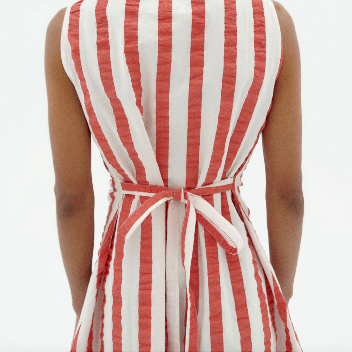 Cecile Dress in Red Maxi Stripes