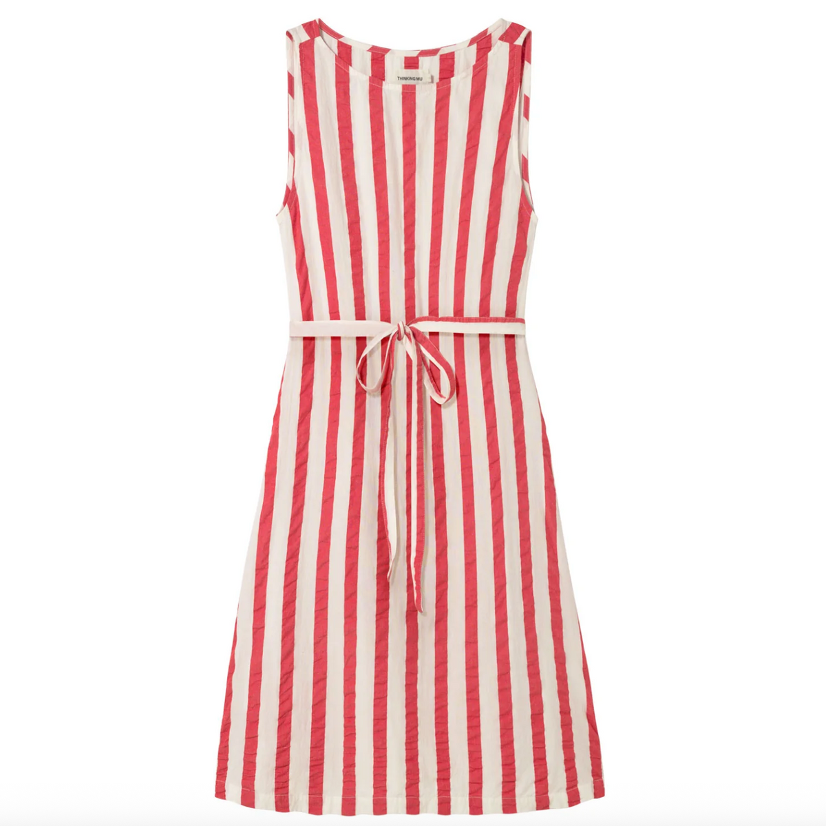 Cecile Dress in Red Maxi Stripes