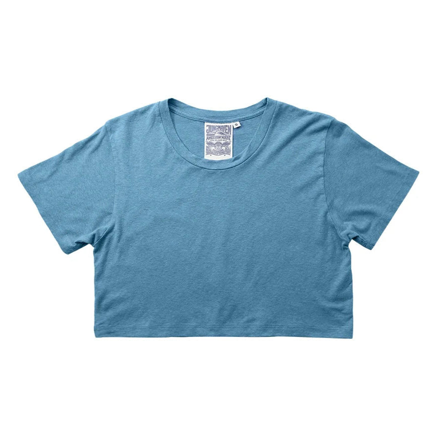 Super Cropped Lorel Tee in Blue Heaven