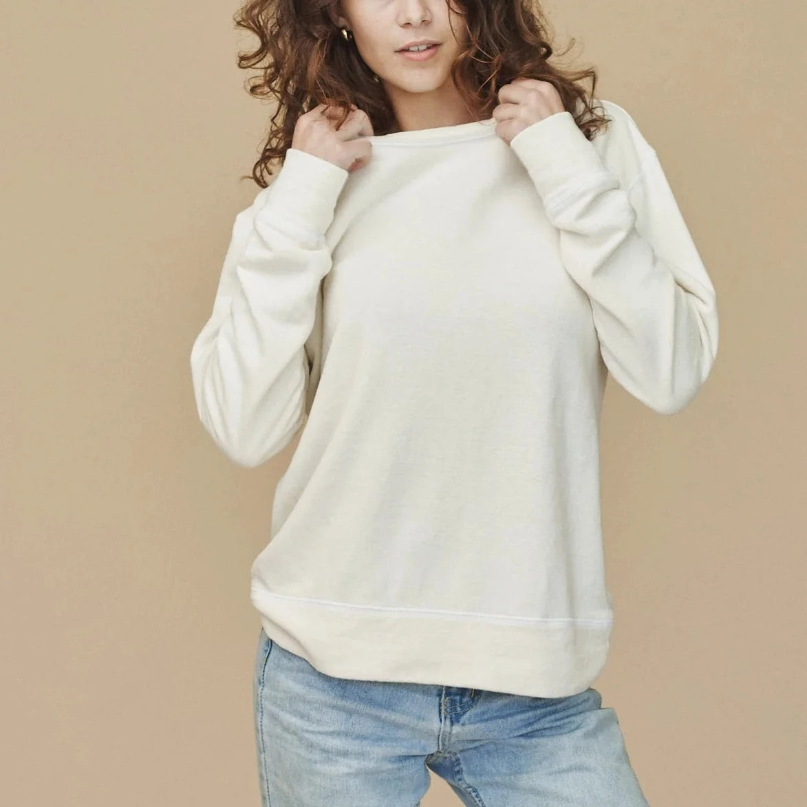 Tahoe Sweatshirt in Washed White