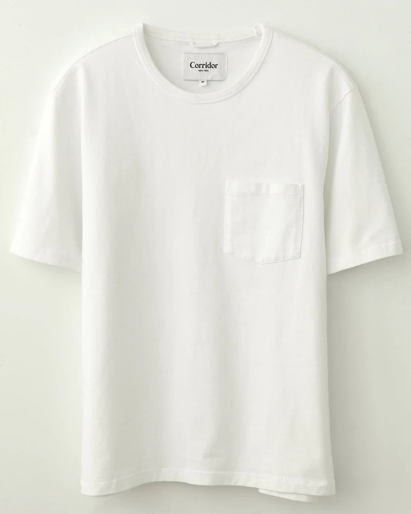 Garment Dye Tee in White