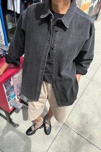 Theo Jacket in Black Denim