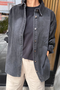 Theo Jacket in Black Denim