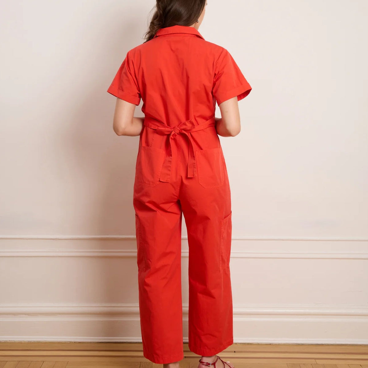 Bella Jumpsuit in Tomato