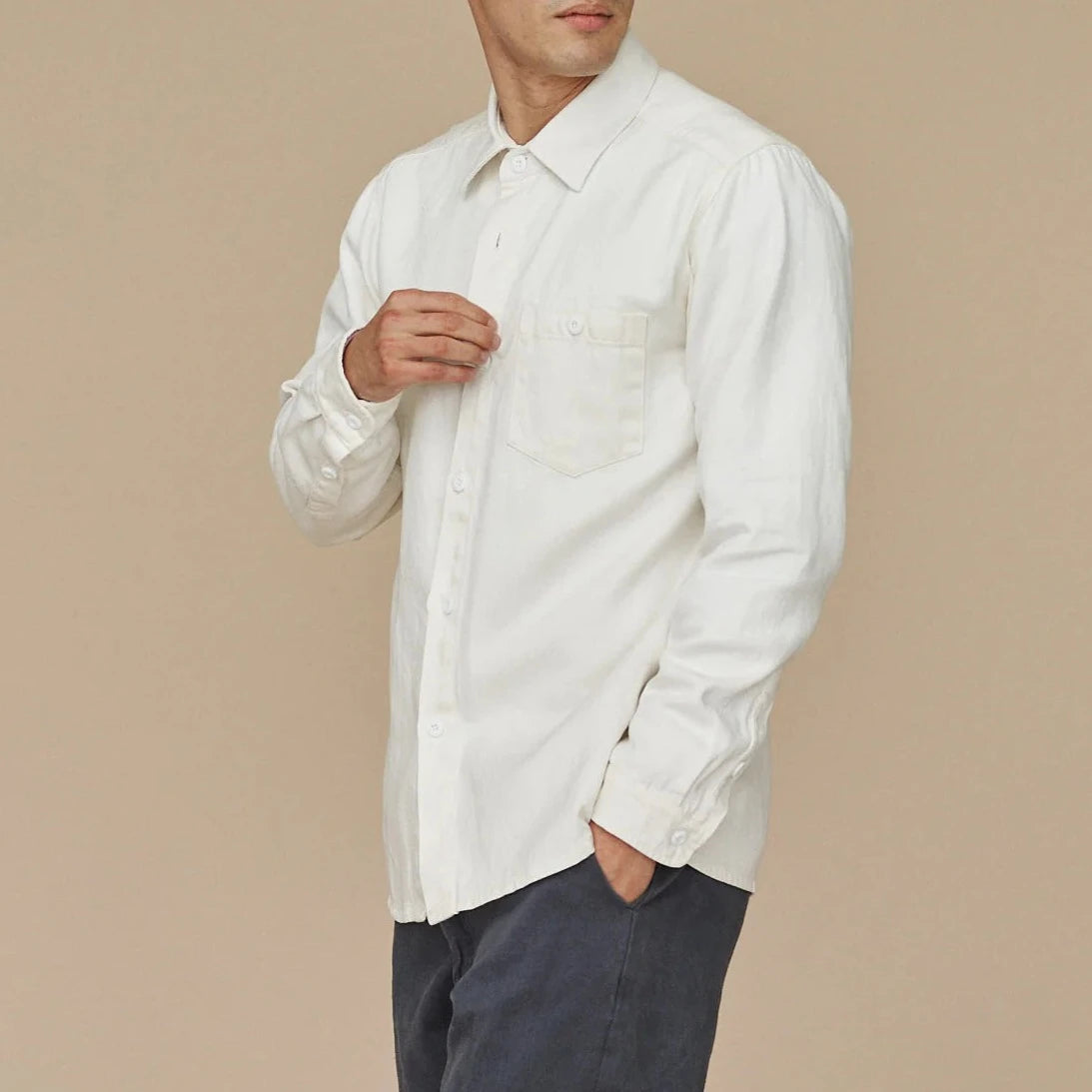 Topanga Shirt in Washed White