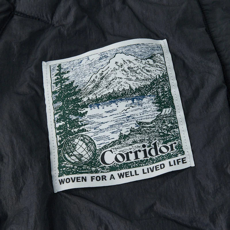 Quilted Liner Jacket in Black