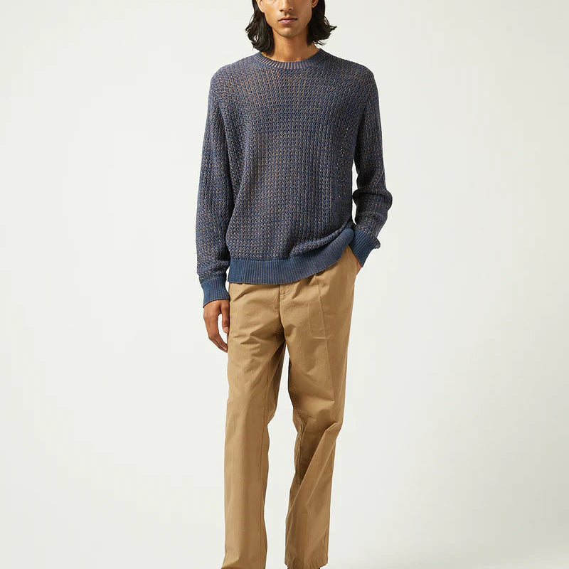 Marled Crewneck in Blue