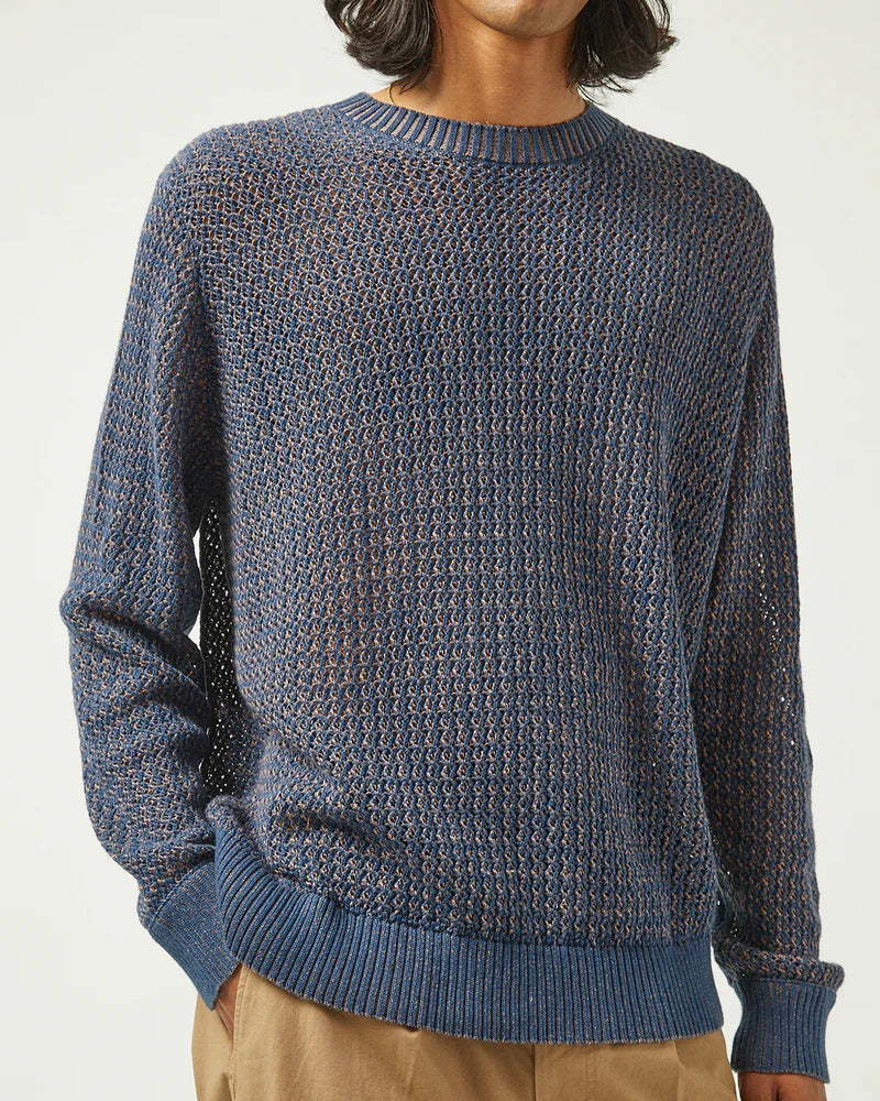 Marled Crewneck in Blue