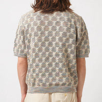 Cable Lace Polo in Natural
