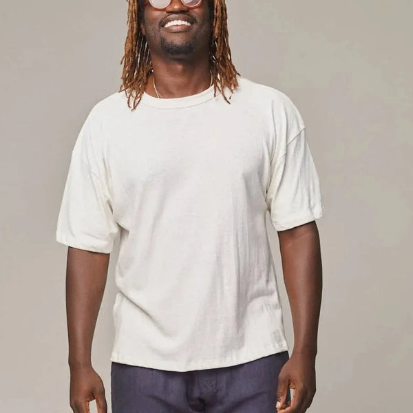 Vernon Oversized Tee in Washed White – Gemini