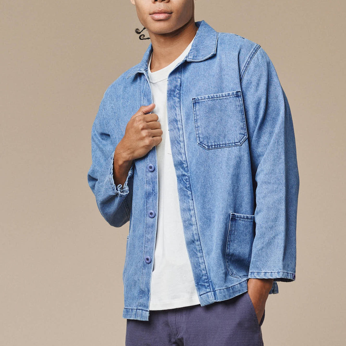 Olympic Jacket in Light Denim