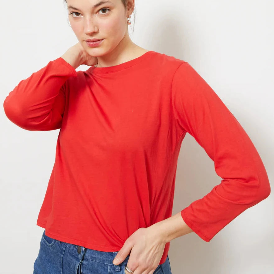 Penny Long Sleeve in Vermillion