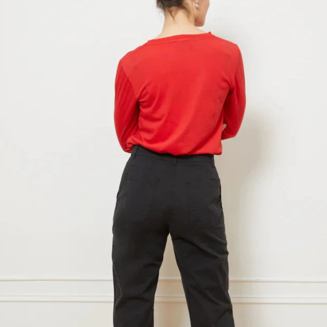 Penny Long Sleeve in Vermillion