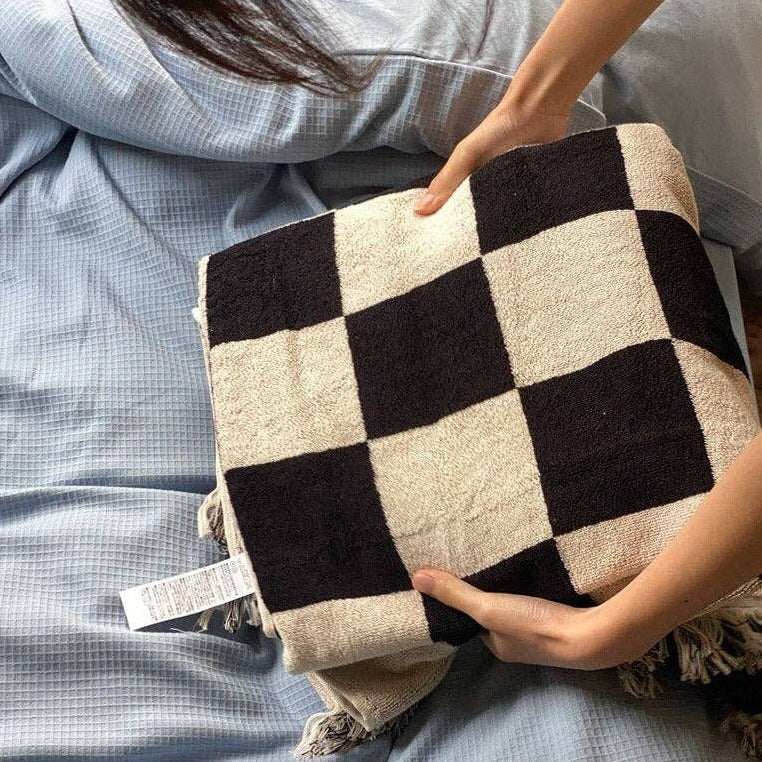 Checkered Oversized Towel