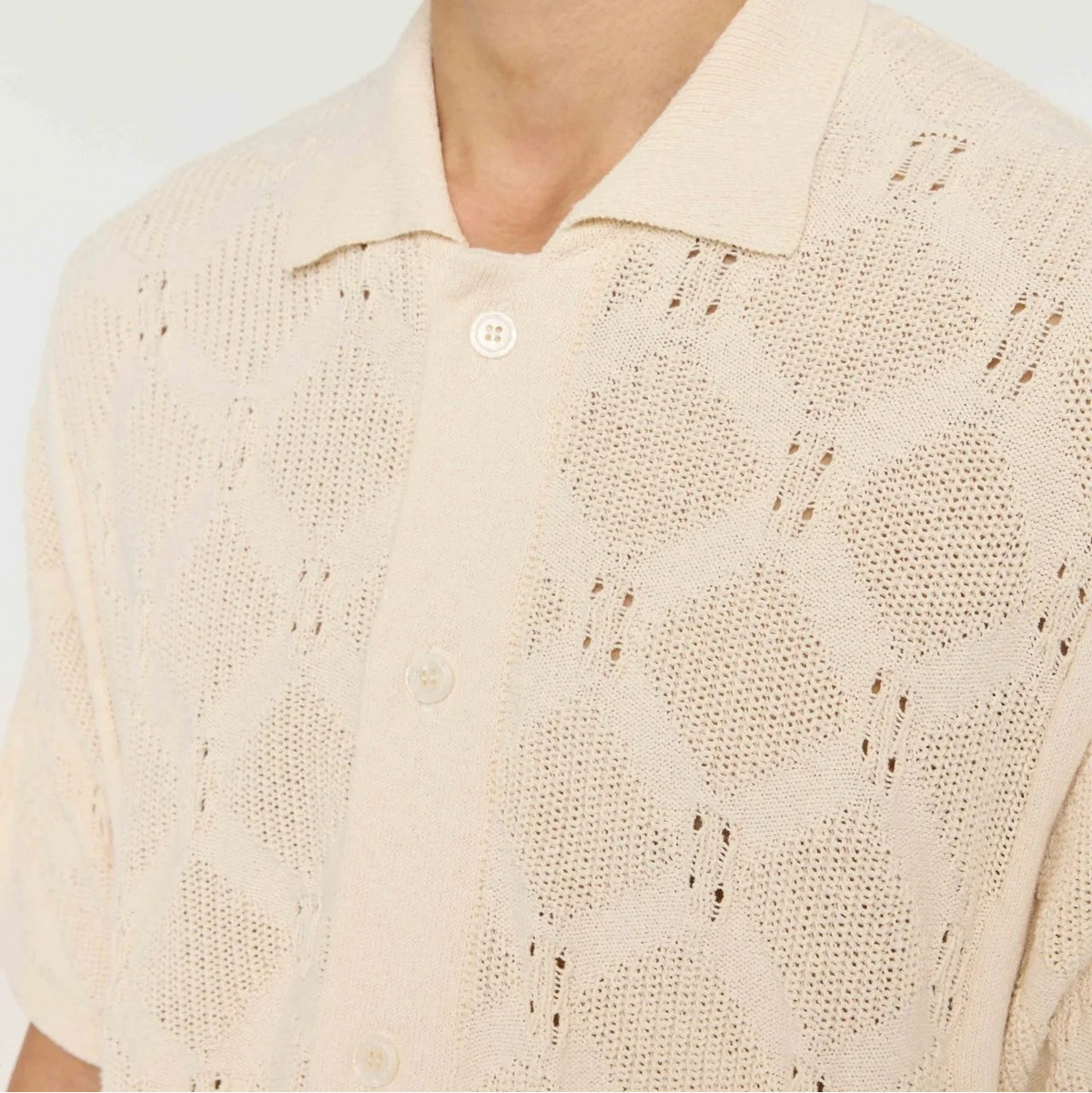 Airi Knit Shirt in Ecru