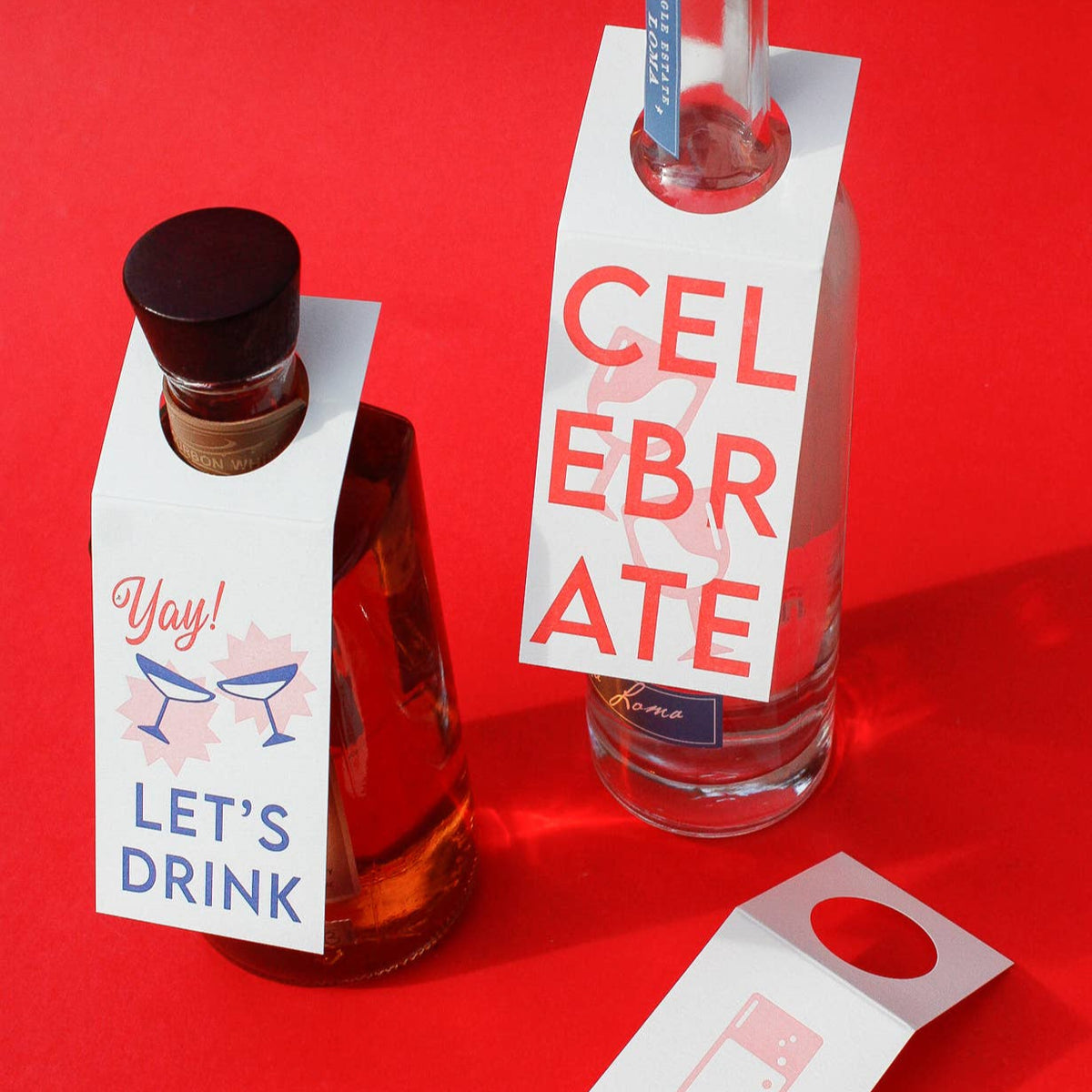 3 Pack Letterpress Bottle Tags