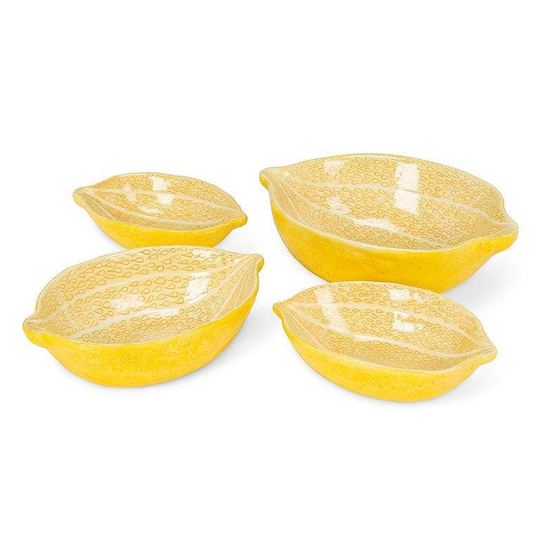 S/4 Lemon Nesting Bowls