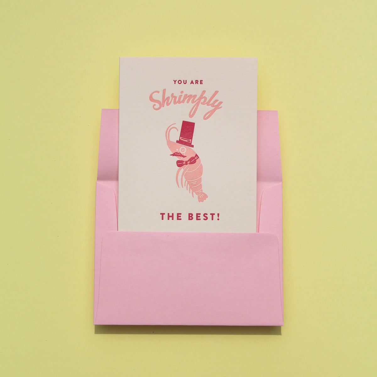 You Are Shrimply The Best Card