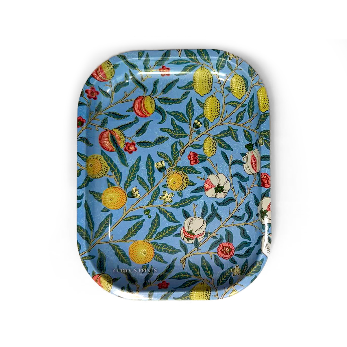 Small Metal Tray in Summer Fruit