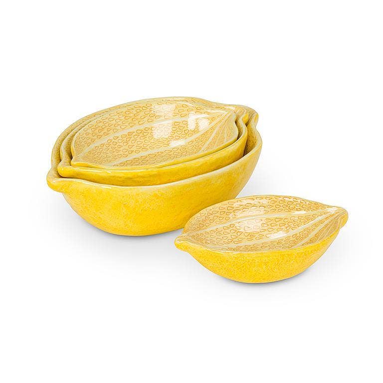 S/4 Lemon Nesting Bowls