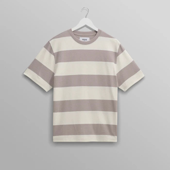 Dean Tee in Clay Block Stripe