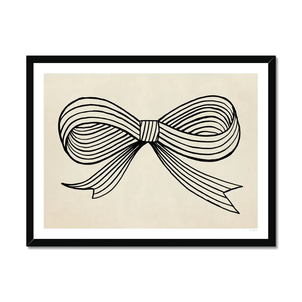 Ink Bow Print