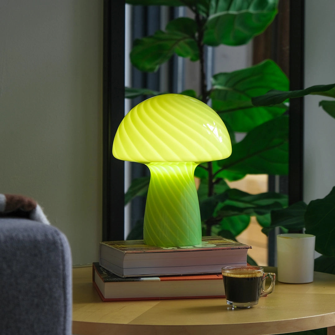 Mushroom Lamp in Green